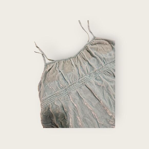 Vintage Y2k Victoria's Secret baby blue velour empire waist babydoll camisole - Picture 3 of 5
